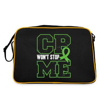 Hebral palsy, cerebral palsy consciousness - Retro Bag - black/gold - Back