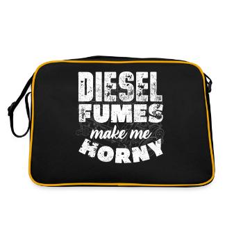 Car mechanic, mechanic, car mechanic - Retro Bag - black/gold - Back