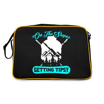 Snowboarders, snowboarders - Retro Bag - black/gold - Back