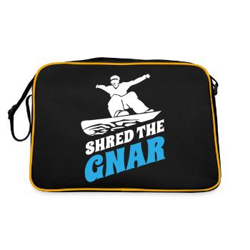 Snowboarders, snowboarders - Retro Bag - black/gold - Back