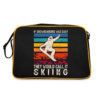 Snowboarders, snowboarders - Sac Retro - noir/or - Dos