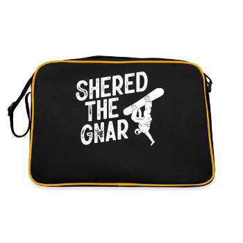 Snowboarders, snowboarders - Retro Bag - black/gold - Back