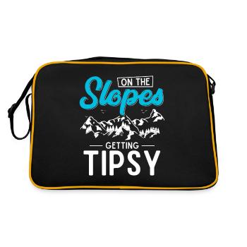 Snowboarders, snowboarders - Retro Bag - black/gold - Back