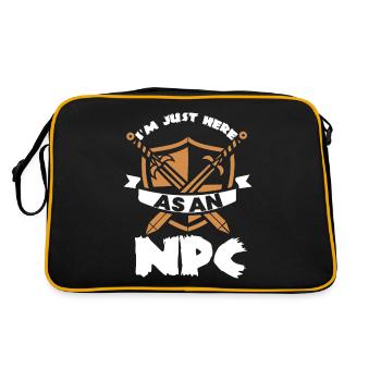 Larp, live-action role-playing game - Retro Bag - black/gold - Back