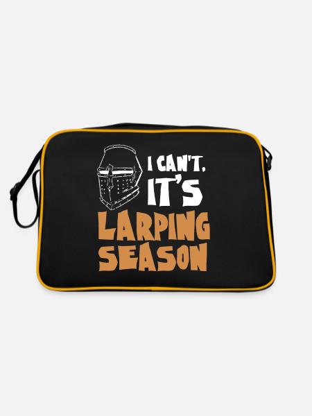 Larp, live-action role-playing game - Retro Bag - black/gold - Back