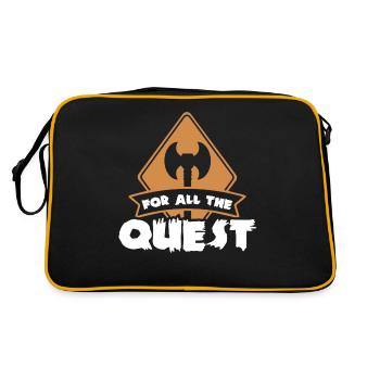 Larp, live-action role-playing game - Retro Bag - black/gold - Back