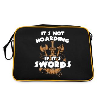 Larp, live-action role-playing game - Retro Bag - black/gold - Back