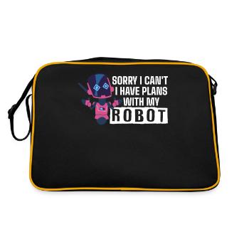 Robotics, robot builders - Retro Bag - black/gold - Back