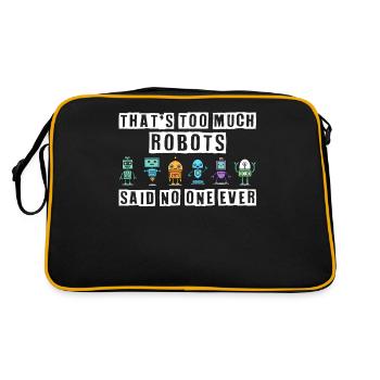 Robotics, robot builders - Retro Bag - black/gold - Back