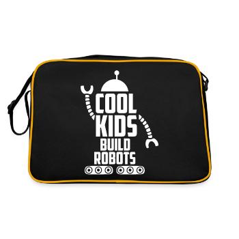 Robotics, robot builders - Retro Bag - black/gold - Back