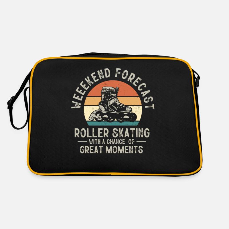 Roller skating, skating, roller skating Retro Bag