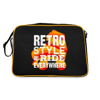 Patinage, roller - Sac Retro - noir/or - Dos