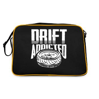 drifting, car type, car lover, car tuning - Retro Bag - black/gold - Back