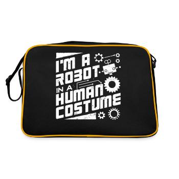 Robotique, Ingénieur en robotique - Sac Retro - noir/or - Dos