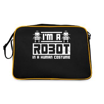 Robotique, Ingénieur en robotique - Sac Retro - noir/or - Dos