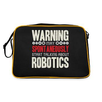 Robotique, Ingénieur en robotique - Sac Retro - noir/or - Dos
