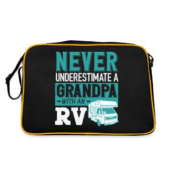 Camping-car, Camping-car, Camping camping-car - Sac Retro - noir/or - Dos