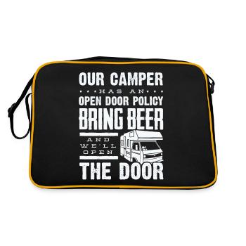 Camping-car, Camping-car, Camping camping-car - Sac Retro - noir/or - Dos