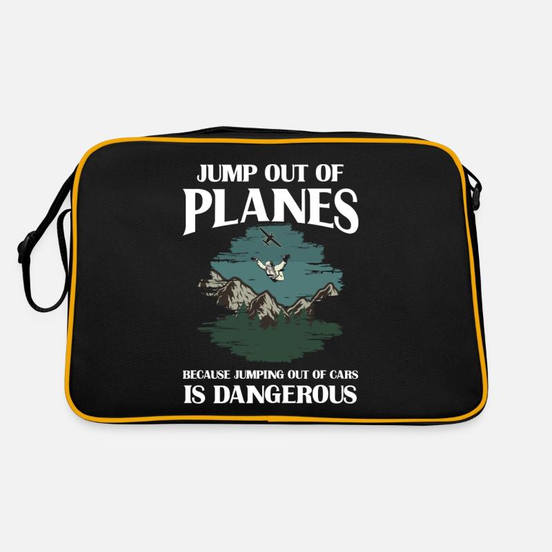 Skydiving, Skydiving - Retro Bag - black/gold