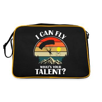 Skydiving, Skydiving - Retro Bag - black/gold - Back