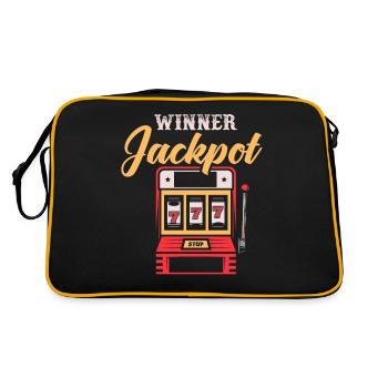 Machine à sous, Jeux d’argent, Machine à sous - Sac Retro - noir/or - Dos