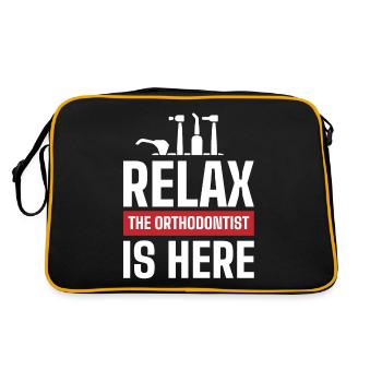 Orthodontistes, dentistes, services dentaires - Sac Retro - noir/or - Dos