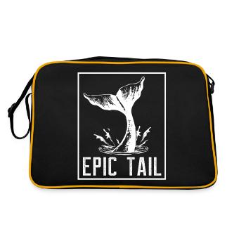Baleines, baleines, observation des baleines, observation des baleines - Sac Retro - noir/or - Dos
