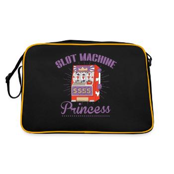 Machine à sous, Joueur, Jeux d’argent - Sac Retro - noir/or - Dos