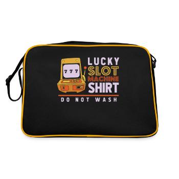 Machine à sous, Joueur, Jeux d’argent - Sac Retro - noir/or - Dos