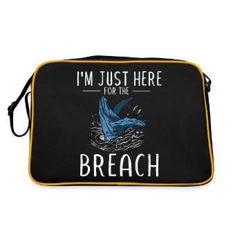Baleines, baleines, observation des baleines, observation des baleines - Sac Retro - noir/or - Dos
