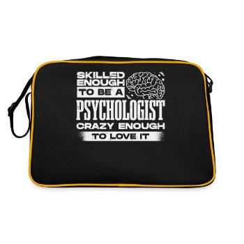 Psychologue, psychiatre, psychanalyste - Sac Retro - noir/or - Dos