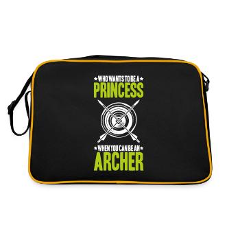 Bogenschütze Bogenschießen Bogen Archer Archery - Retro Bag - black/gold - Back