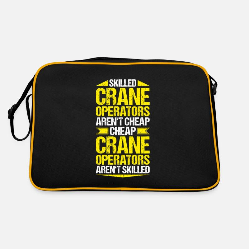 Kranführer Kranfahrer Kran Opérateur de grue Sac Retro