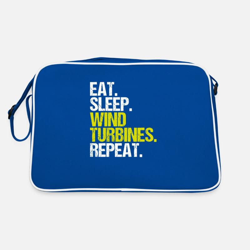 Service Technician Wind Turbines Wind Energy Retro Bag