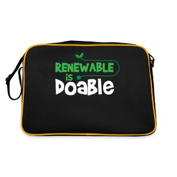 Énergie renouvelable - Sac Retro - noir/or - Dos