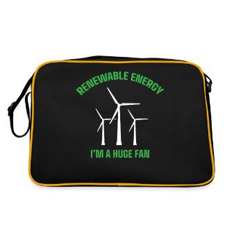 Énergie renouvelable - Sac Retro - noir/or - Dos
