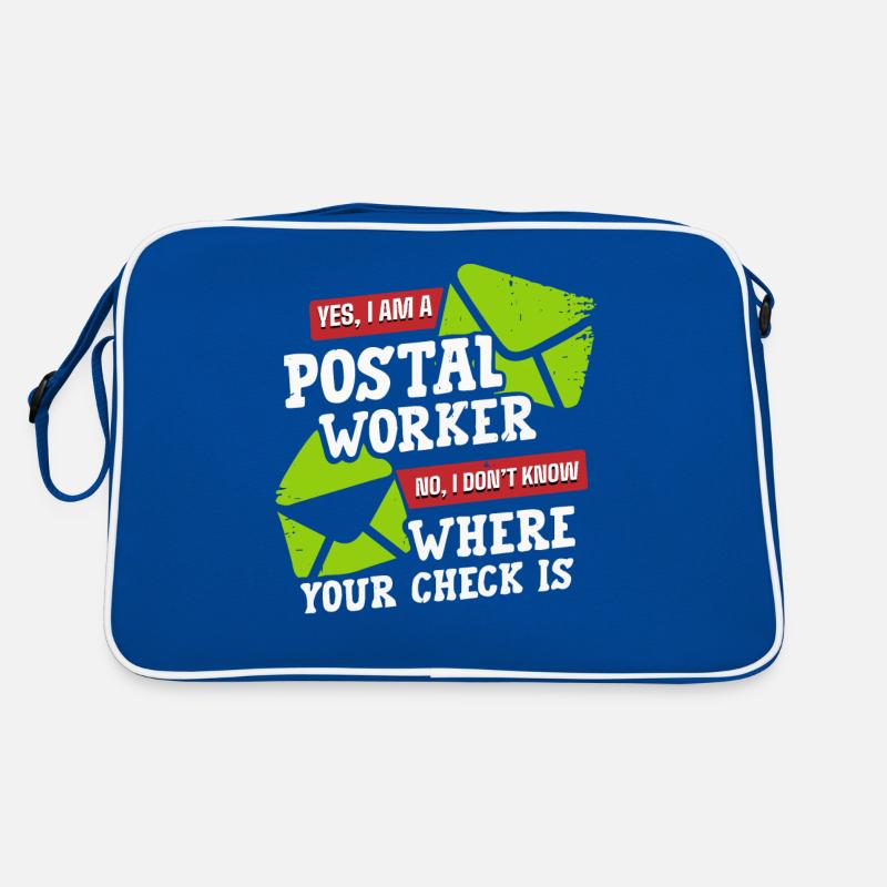 Postal worker, postal worker, postman Retro Bag