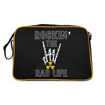 Radiology, radiologist, radiological technologist - Retro Bag - black/gold - Back