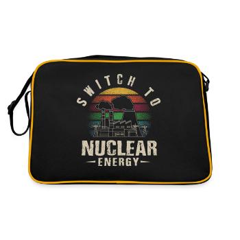 Renewable Energy, E-Cars, EV Life, EV Drivers - Retro Bag - black/gold - Back