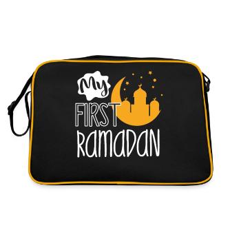 Ramadan celebration, Muslim holiday - Retro Bag - black/gold - Back
