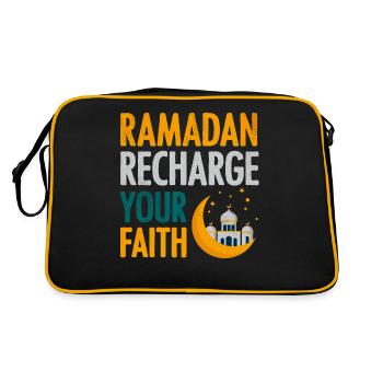 Célébration du Ramadan, fête musulmane - Sac Retro - noir/or - Dos