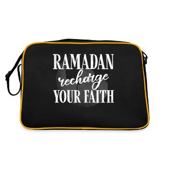 Célébration du Ramadan, fête musulmane - Sac Retro - noir/or - Dos