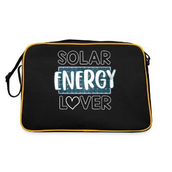 Énergie solaire, Énergie renouvelable - Sac Retro - noir/or - Dos