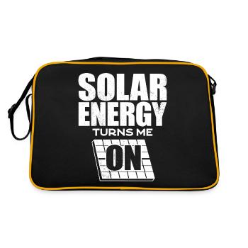 Énergie solaire, Énergie renouvelable - Sac Retro - noir/or - Dos