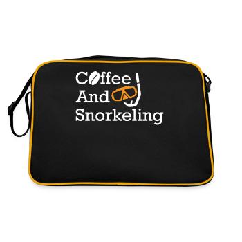 Snorkeling, snorkeling, diving, underwater - Retro Bag - black/gold - Back