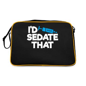 Anesthesiologist, Anesthesiology - Retro Bag - black/gold - Back