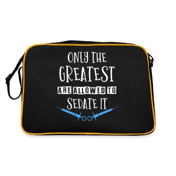 Anesthesiologist, Anesthesiology - Retro Bag - black/gold - Back