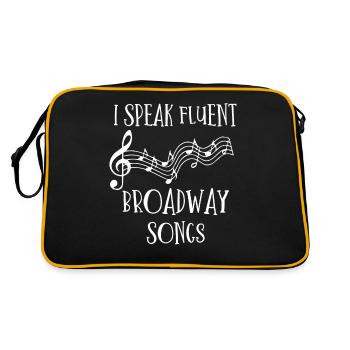 Broadway, Musical, Theater - Retro Bag - black/gold - Back