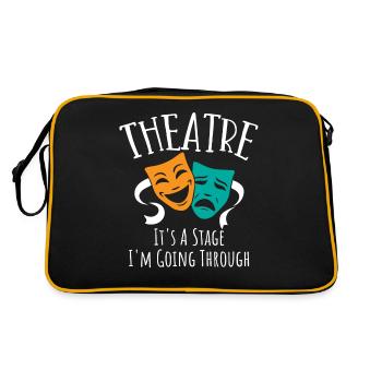Broadway, Musical, Theater - Retro Bag - black/gold - Back