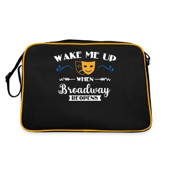 Broadway, Musical, Nerd de théâtre - Sac Retro - noir/or - Dos